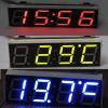 LED-es voltmérő, hőmérő, digitális óra (12V) Piros (IT11023)